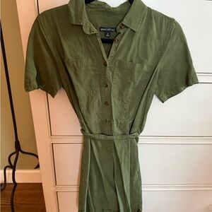 J. Crew Mercantile Olive Button-Up Shirt